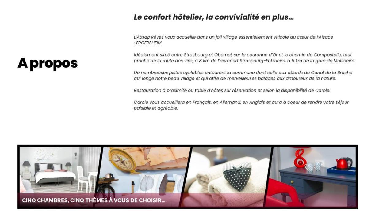 L'Attrap'Reves : Le Confort Hotelier, La Convivialite En Plus Ergersheim Kültér fotó